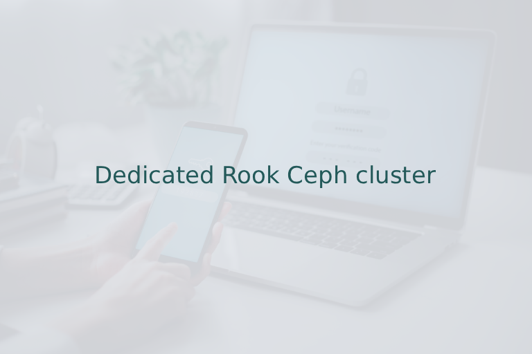 Dedicated Rook Ceph Cluster